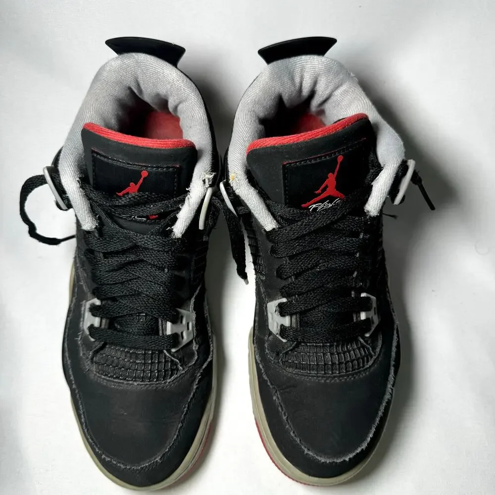 Size 6.5 - Nike Air Jordan 4 Retro OG GS Bred 2019 Men's Shoes